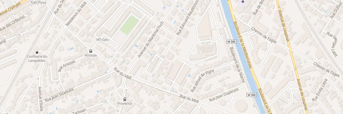 Plan du 25 Rue Edouard Baudrimont à Toulouse