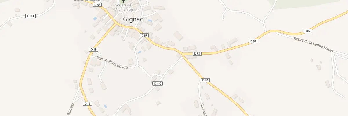 Plan du 28 Rue de la Vicomte à Gignac