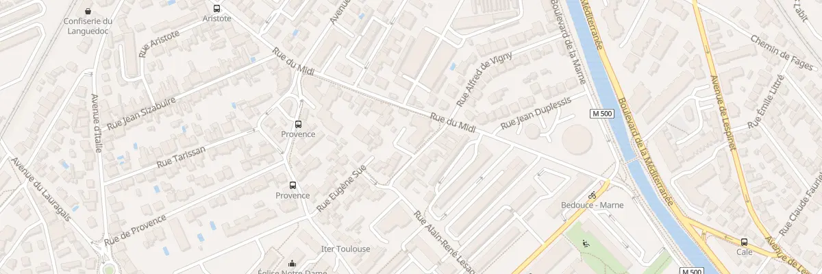 Plan du 60 Rue du Midi à Toulouse