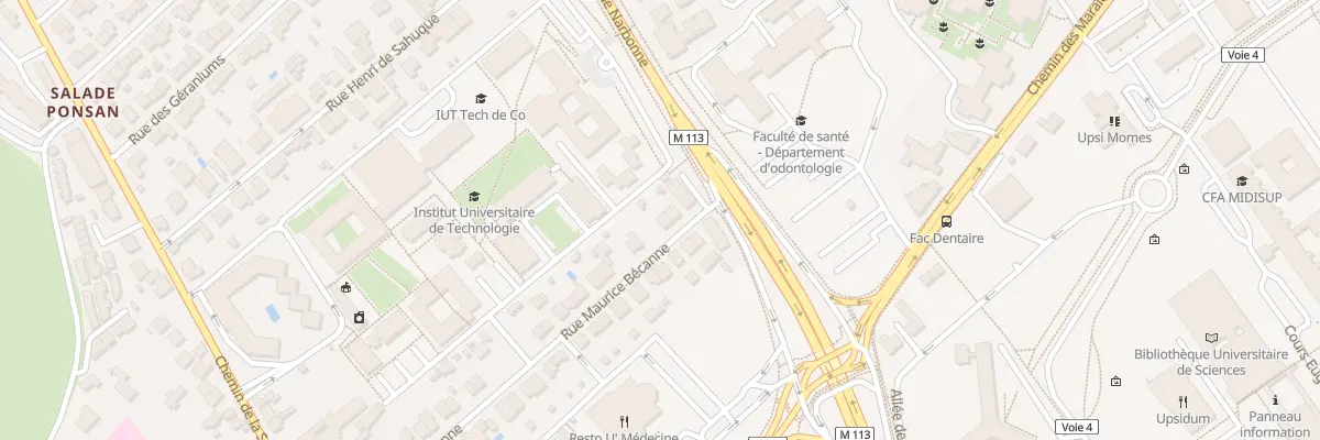 Plan du 61 Rue Maurice Bécanne à Toulouse