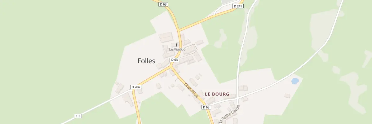 Plan du 5008 Le Bourg à Folles