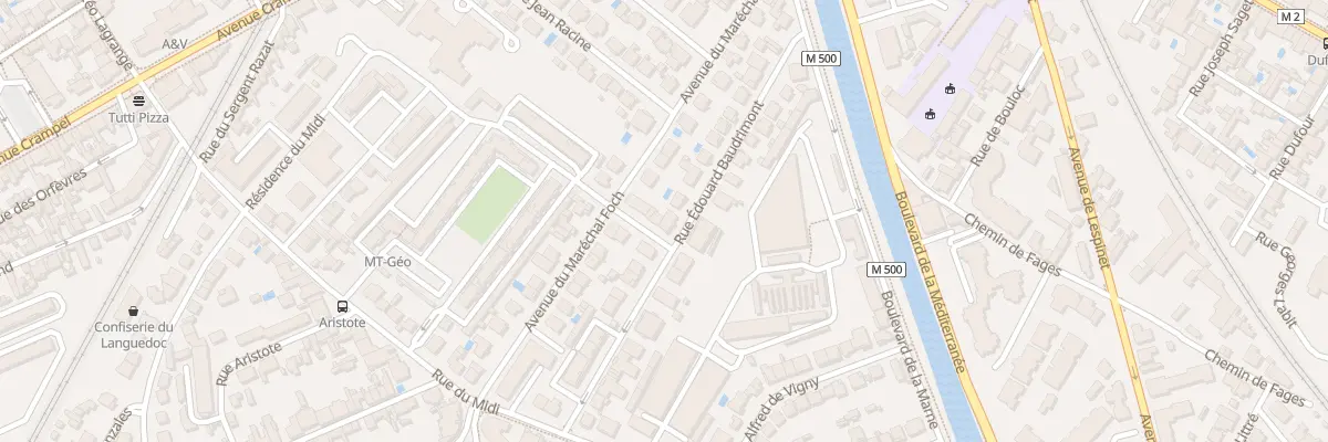 Plan du 24 Rue Edouard Baudrimont à Toulouse