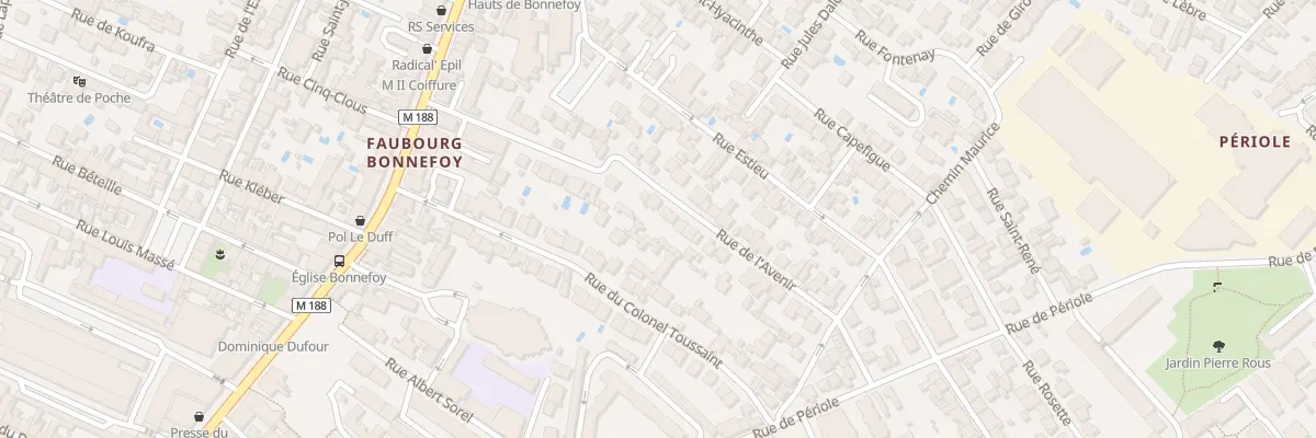 Plan du 6 Rue de l’Avenir à Toulouse
