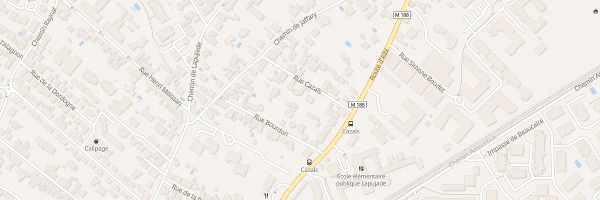 Plan du 7 Rue Cazals à Toulouse