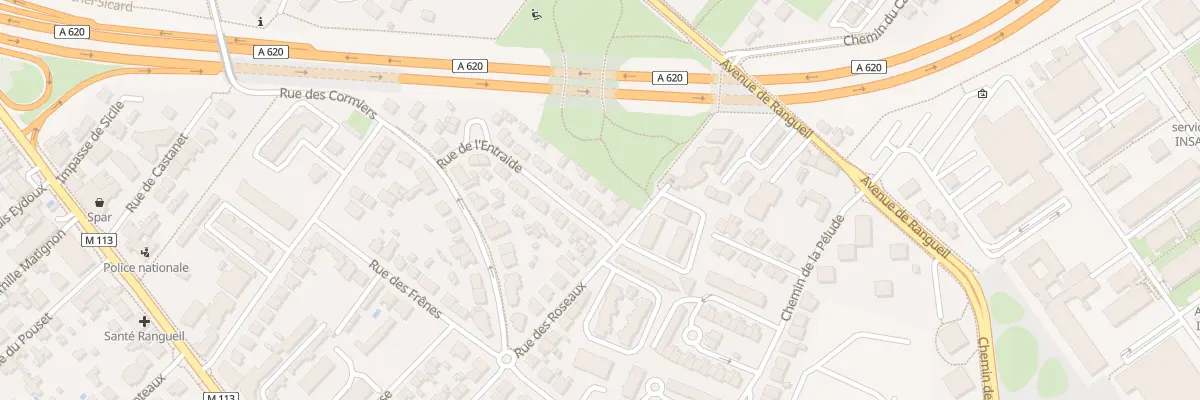 Plan du 35 Rue de l’Entraide à Toulouse