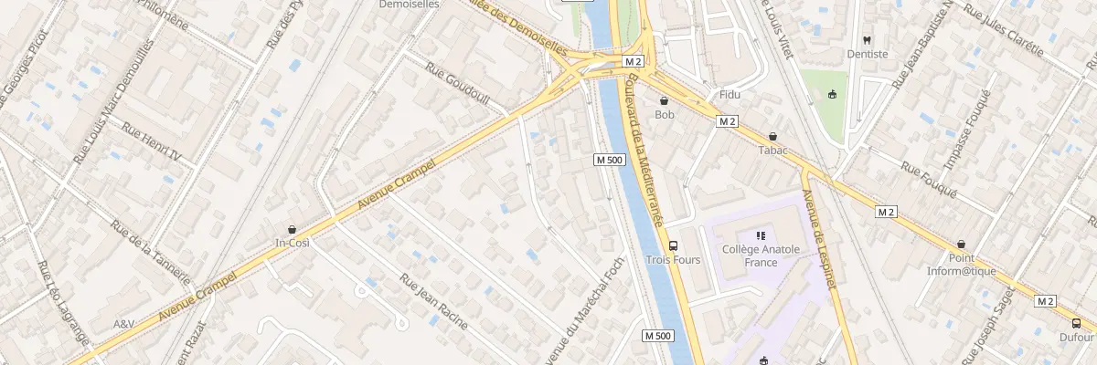 Plan du 12 Rue Bertrand Gril à Toulouse