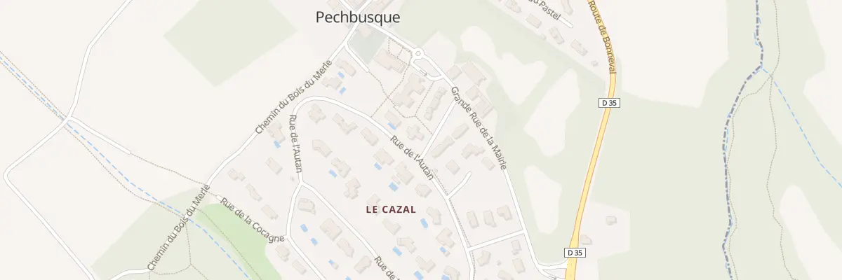 Plan du 10 Rue du Lauragais à Pechbusque