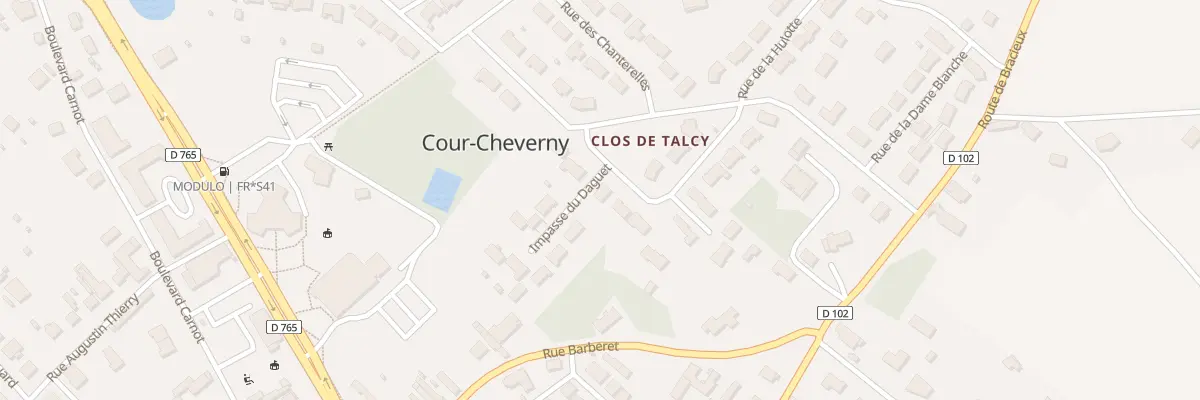 Plan du 28 Rue des Brémailles à Cour-Cheverny
