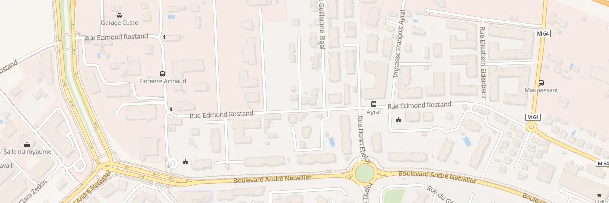 Plan du 62 Rue Edmond Rostand à Toulouse