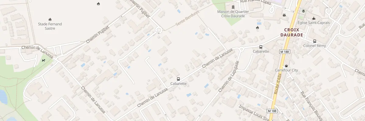 Plan du 34 Che de Lanusse à Toulouse