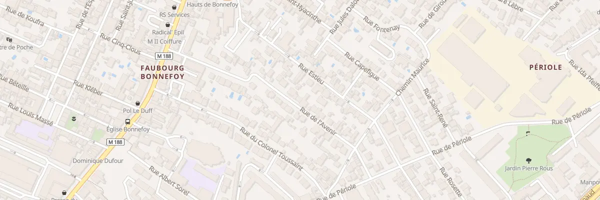 Plan du 15 Rue de l’Avenir à Toulouse