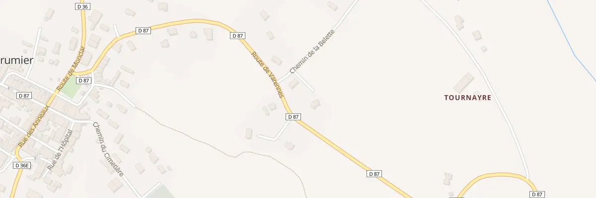 Plan du 287 Che de la Belette à Villebrumier