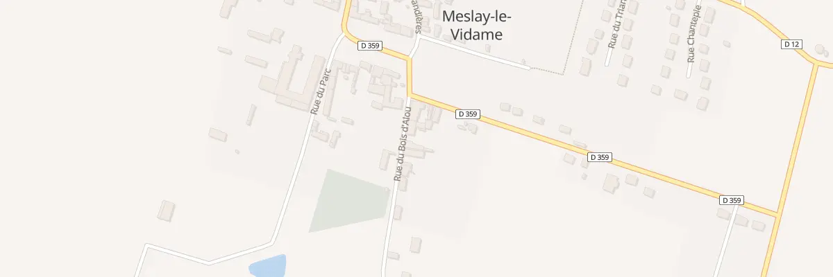 Plan du 1 Rue du Bois d’Alou à Meslay-le-Vidame