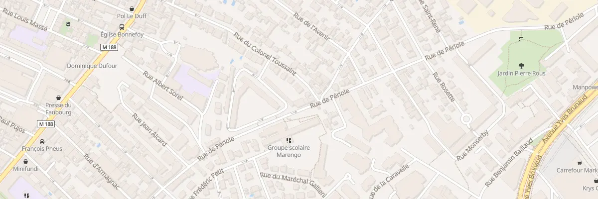 Plan du 77 Rue de Périole à Toulouse