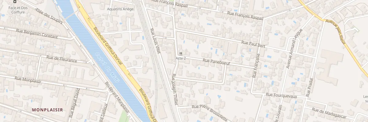Plan du 4 Rue Paneboeuf à Toulouse