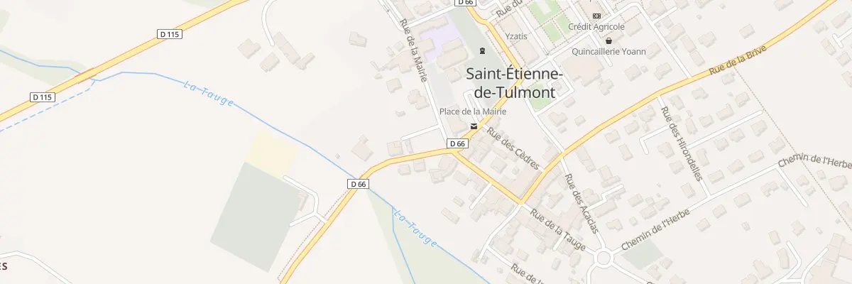 Plan du 1 Rue de la Mairie à Saint-Étienne-de-Tulmont