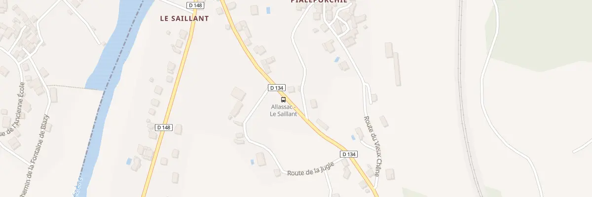 Plan du 19 Rte Des Pierres Blanches à Allassac