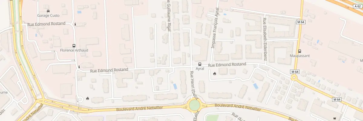 Plan du 58 Rue Edmond Rostand à Toulouse
