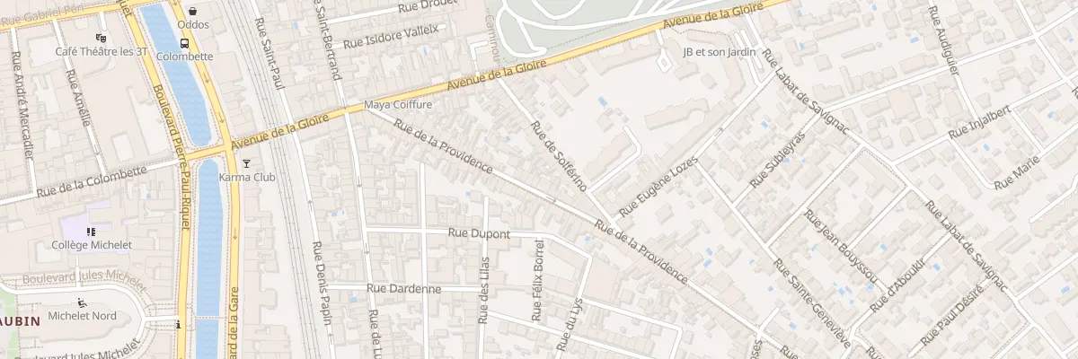 Plan du 33 Rue de la Providence à Toulouse