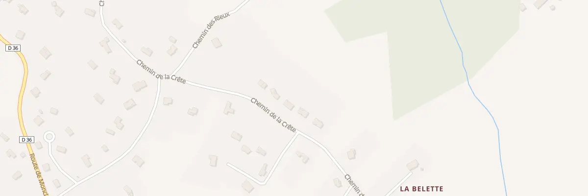 Plan du 487 Che de la Crête à Villebrumier