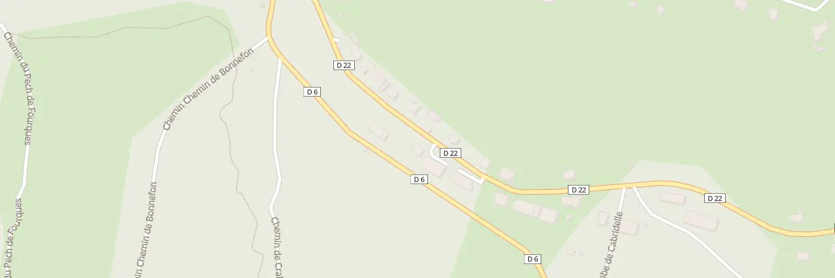 Plan du 406 Rte de Flaujac Poujols à Cahors
