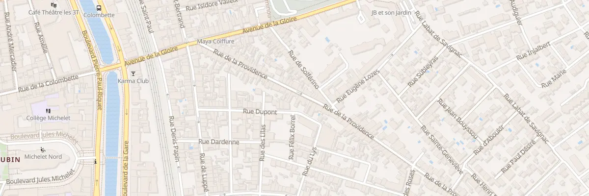 Plan du 46 Rue de la Providence à Toulouse