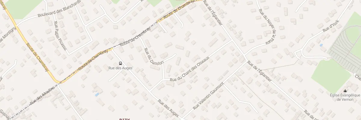 Plan du 8 Rue du Damlon à Vernon