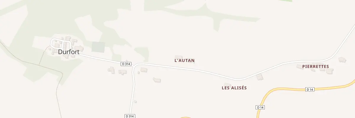Plan du 5002 Linas à Durfort