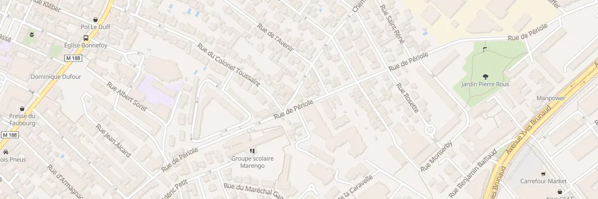 Plan du 83 Rue de Périole à Toulouse