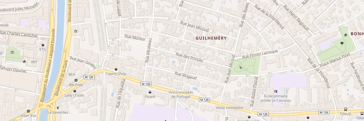 Plan du 18 Rue des Princes à Toulouse