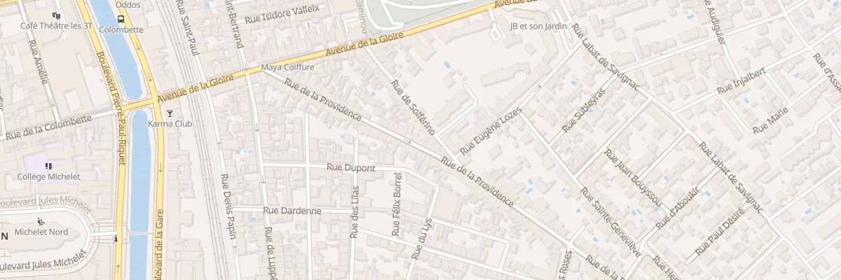 Plan du 39 Rue de la Providence à Toulouse