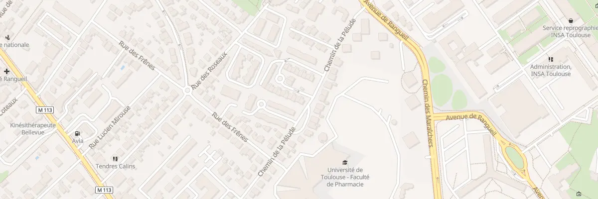 Plan du 3 Rue Jean Giraudoux à Toulouse