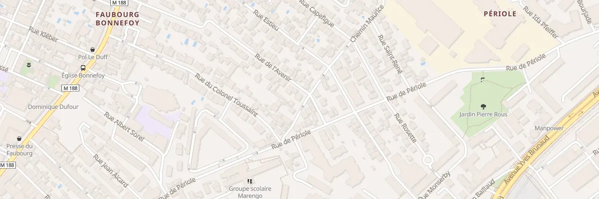Plan du 32 Rue de l’Avenir à Toulouse