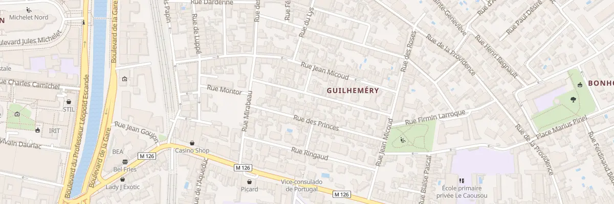 Plan du 8 Rue Saint Ligory à Toulouse