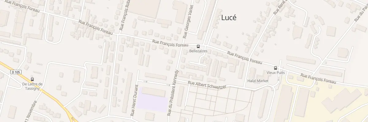 Plan du 3 Rue du President John Kennedy à Lucé