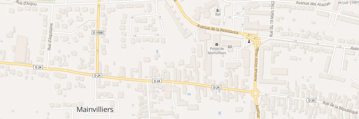 Plan du 158 Rue de la République à Mainvilliers