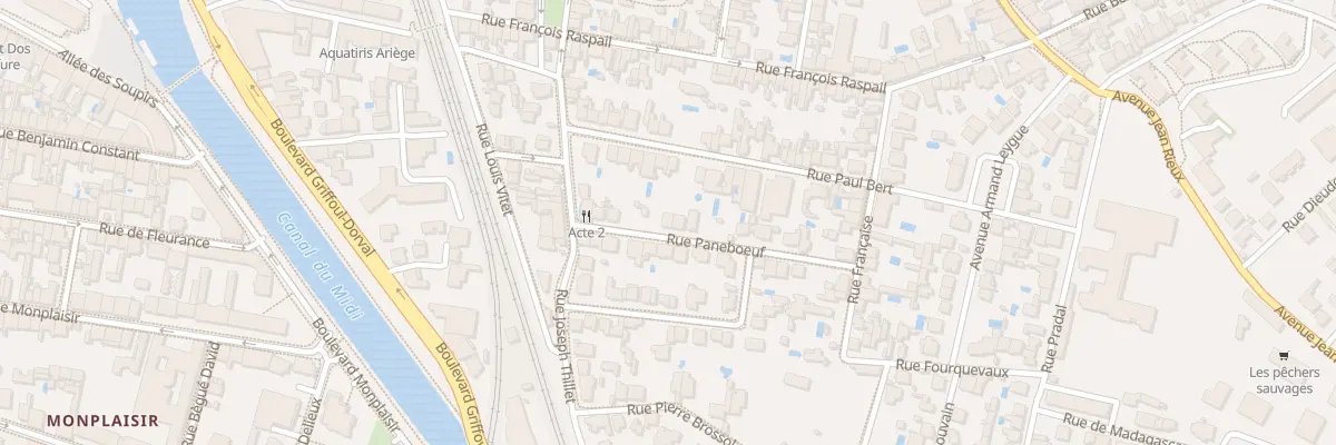 Plan du 9B Rue Paneboeuf à Toulouse
