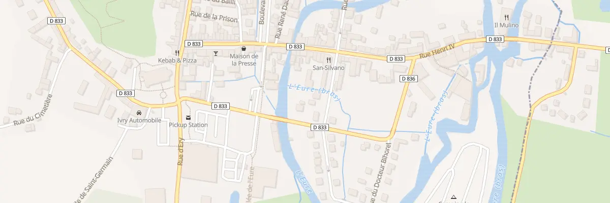 Plan du 6 Rue du Sergent Bideaux à Ivry-la-Bataille
