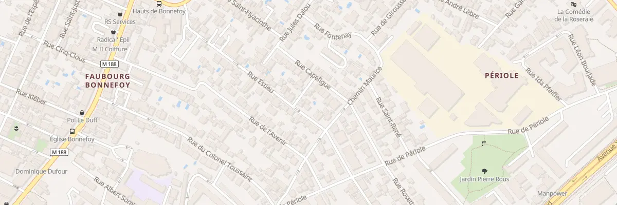Plan du 6B Rue Estieu à Toulouse
