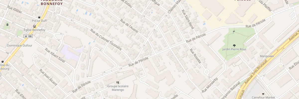 Plan du 36 Rue de l’Avenir à Toulouse