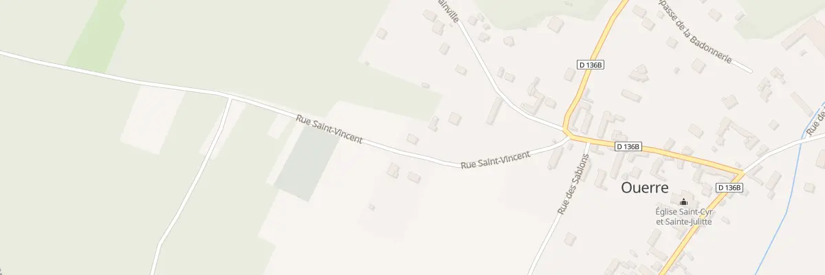 Plan du 1A Rue St Vincent à Ouerre