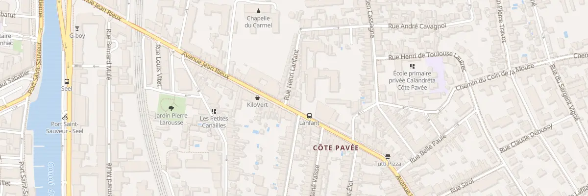 Plan du 47 Av Jean Rieux à Toulouse