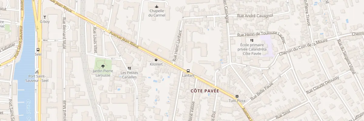 Plan du 49 Av Jean Rieux à Toulouse