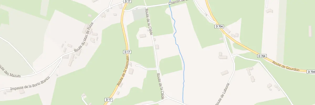 Plan du 5216F La Clede à Saint-Chamarand