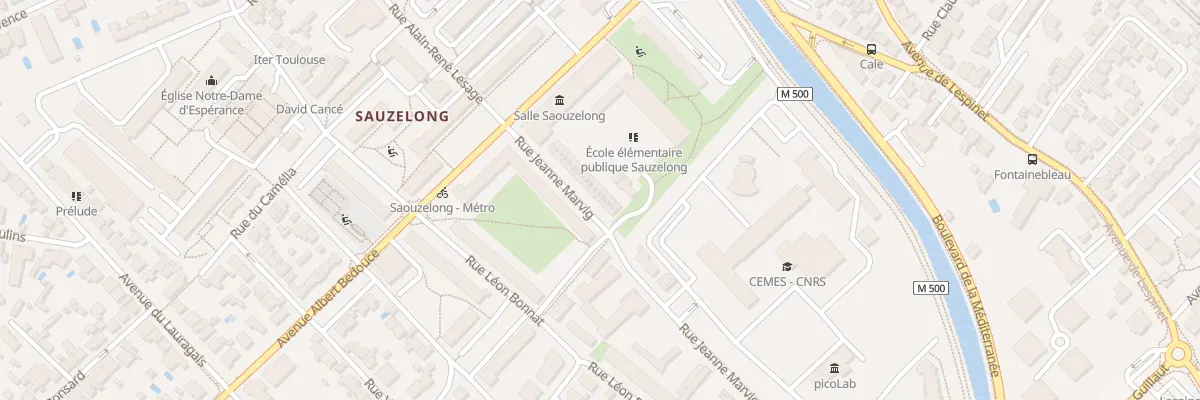 Plan du 23 Rue Jeanne Marvig à Toulouse