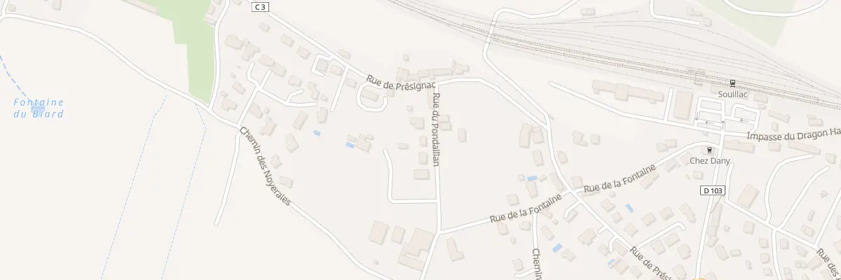 Plan du 5099 Rue du Pont d’Aillan à Souillac
