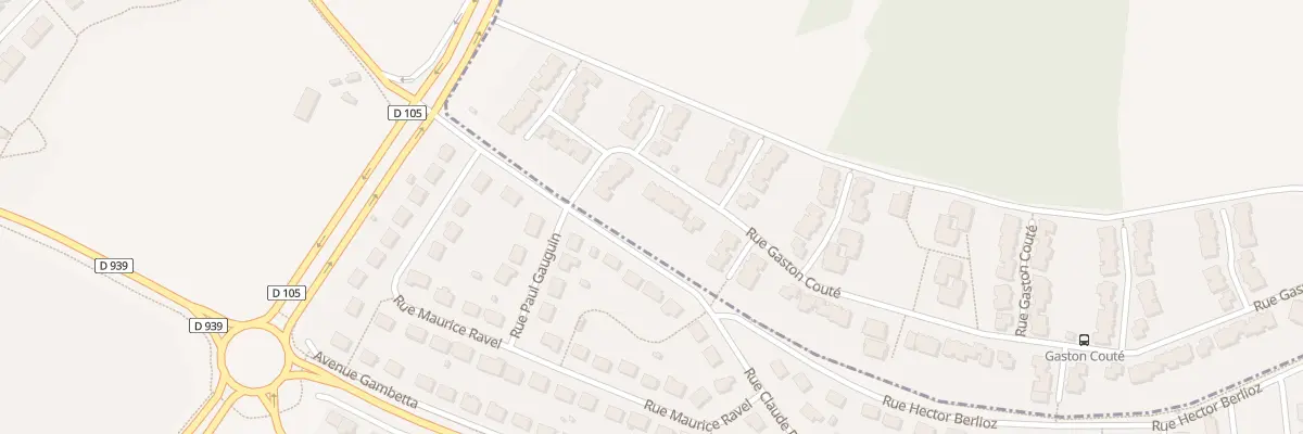 Plan du 87 Rue Gaston Coute à Chartres