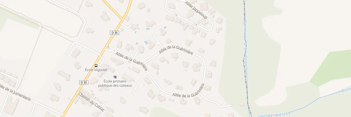 Plan du 12 All de la Guérinière à Vigoulet-Auzil