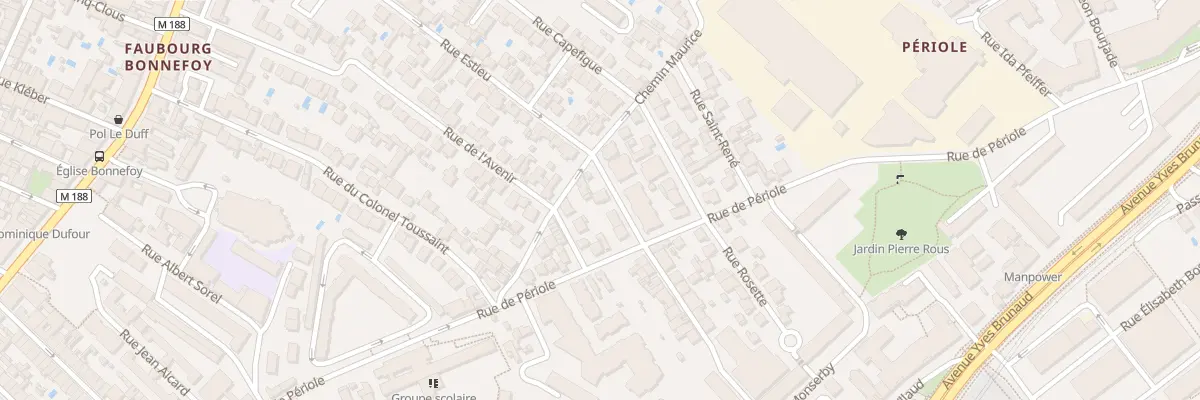 Plan du 5 Rue François Aubry à Toulouse