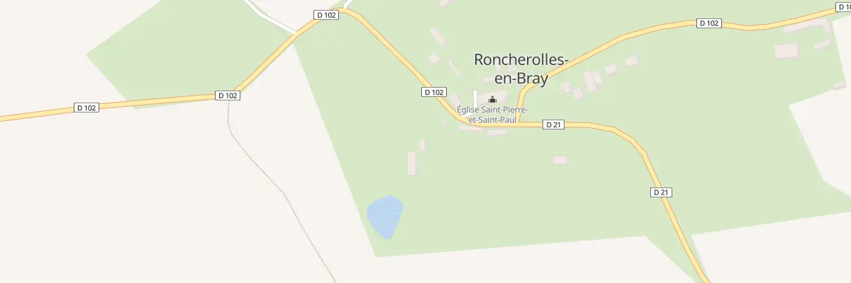 Plan du 55 Rue de l’Église à Roncherolles-en-Bray